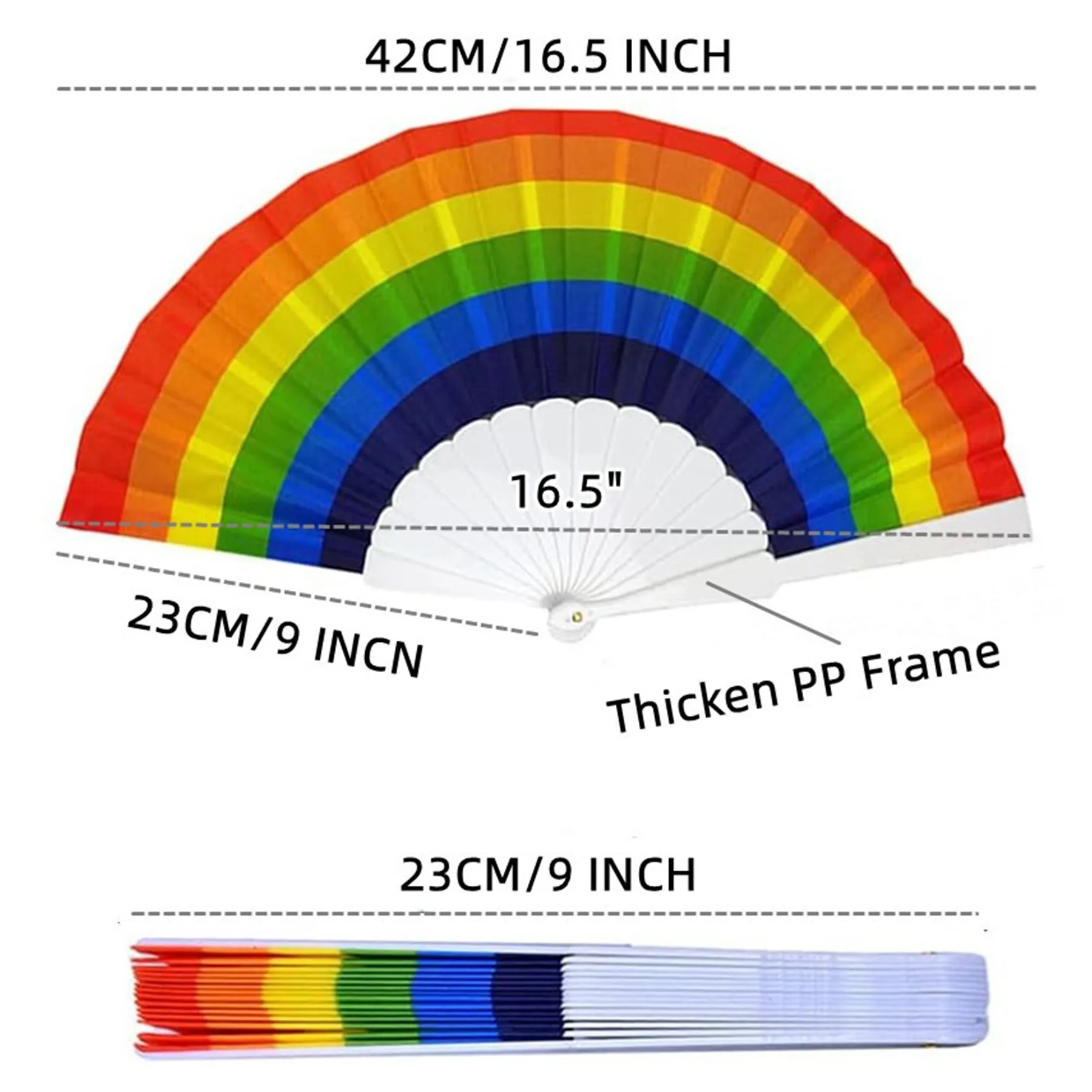 Vibrant Foldable Fan Portable Stylish And Cool 3