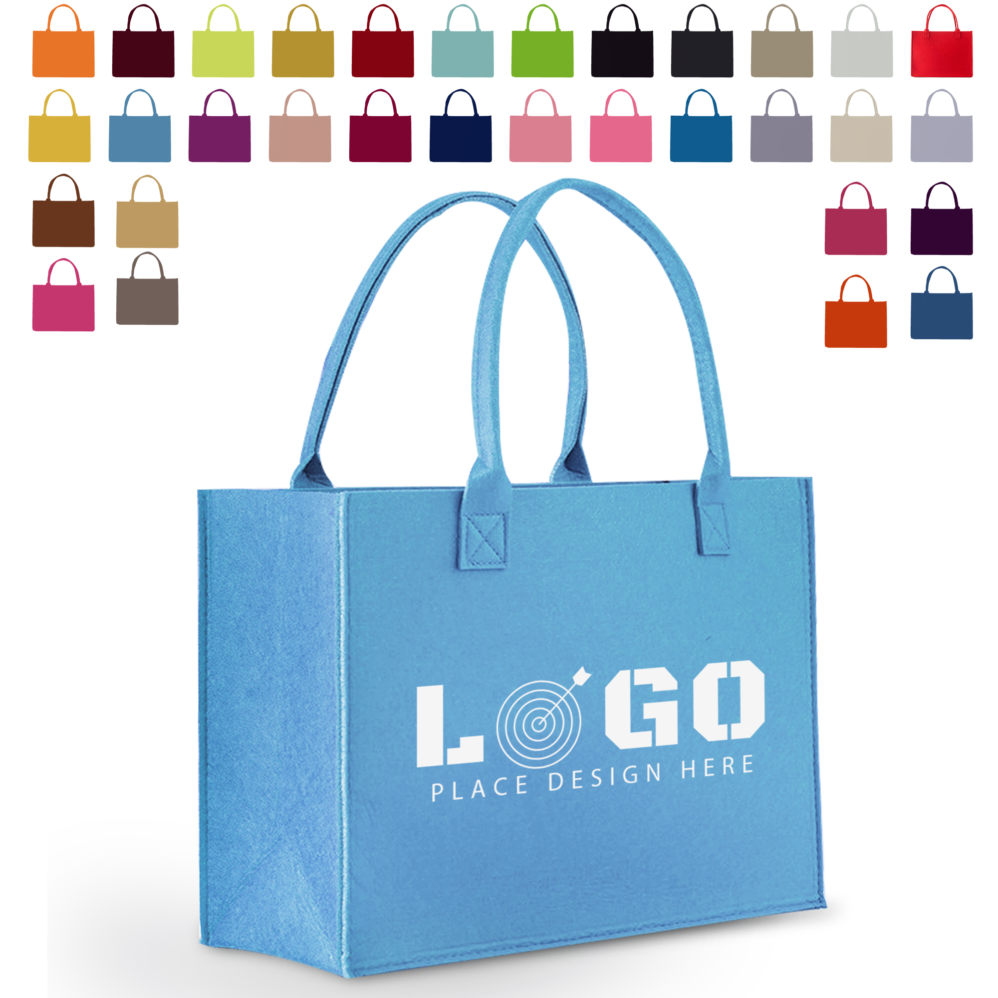 Reusable Felt Tote Bag 1