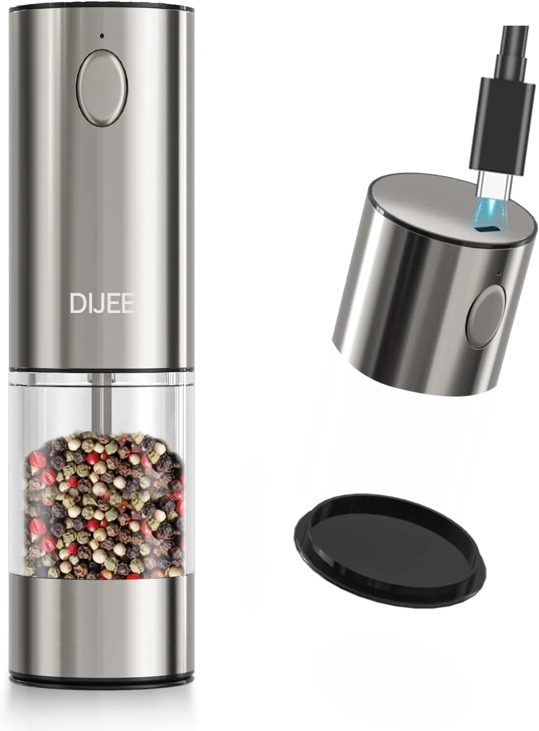 Automatic Salt/Pepper Mill with LED Light for Kitchen 2