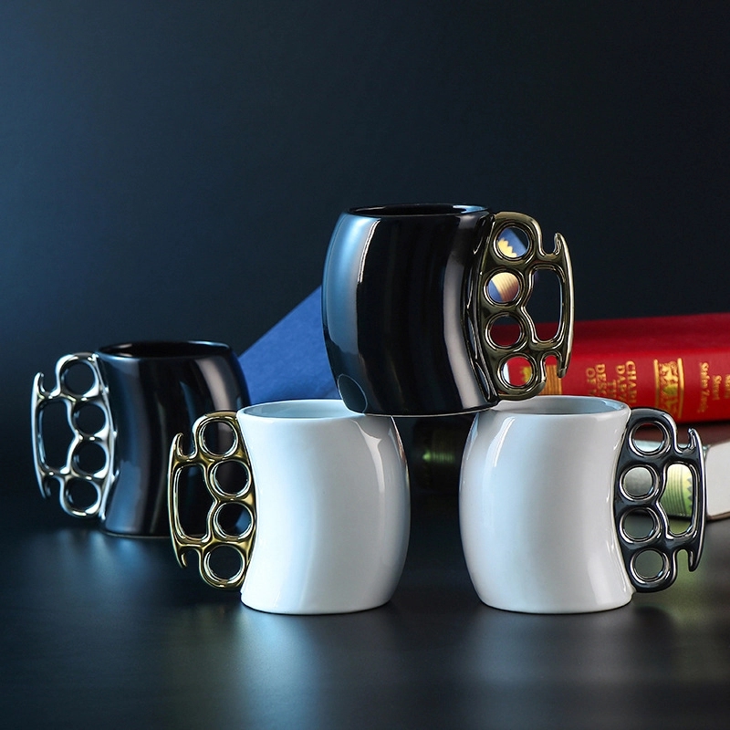 Custom 13.5 oz Fisticup Ceramic Knuckleduster Mug 9