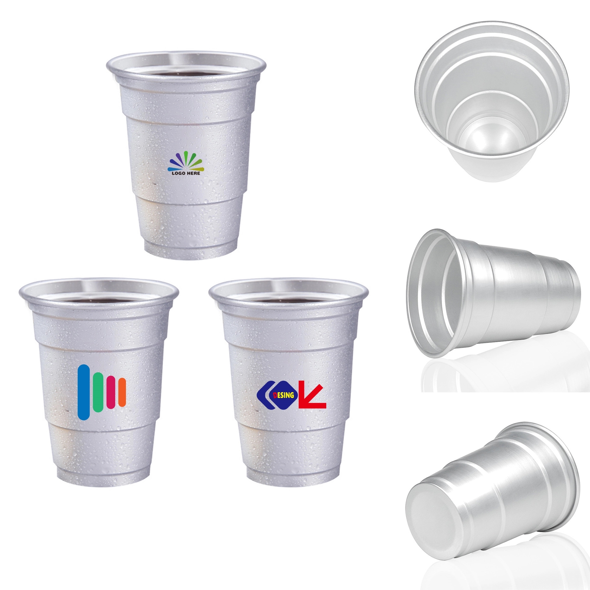 16oz Aluminum Cup Full Color Logo 2