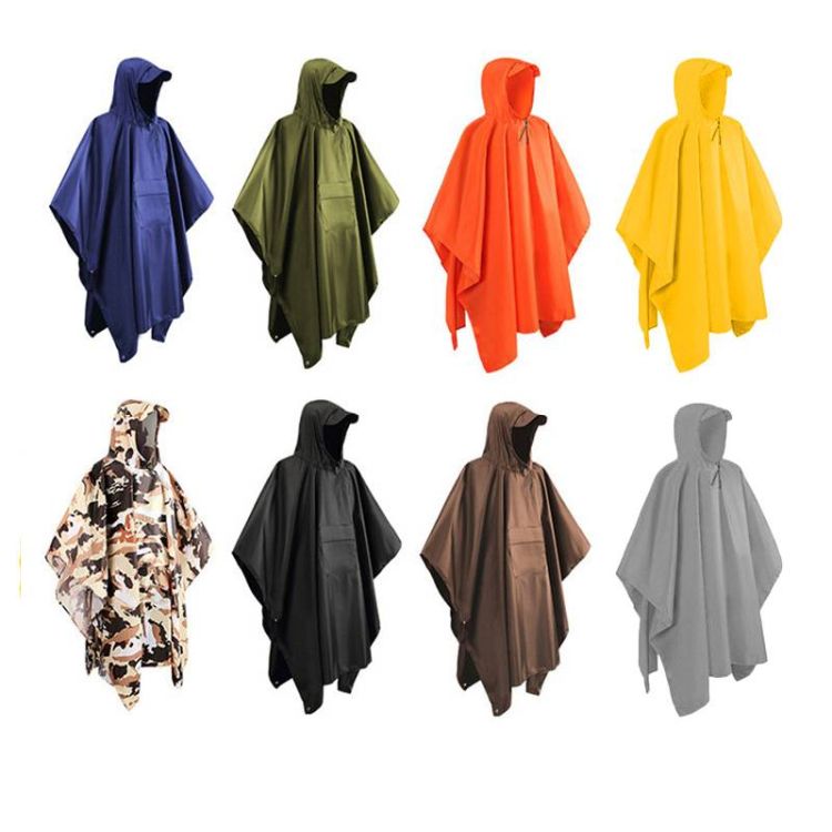3 in 1 Hooded Rain Poncho 2