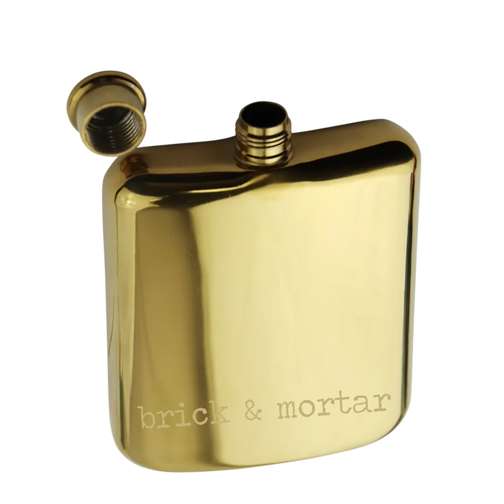 Elegant Stainless Steel Square Flask 2