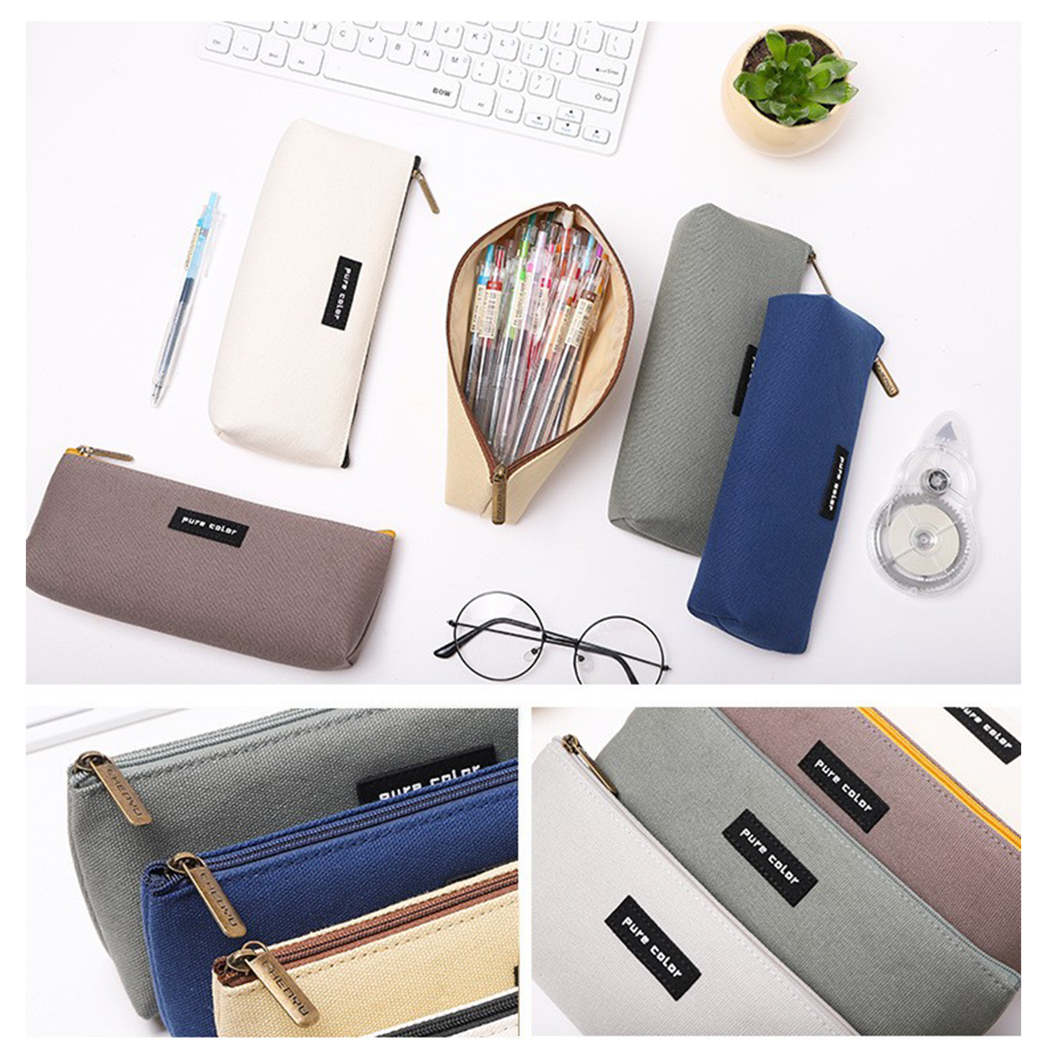 Canvas Pencil Case Bag 9