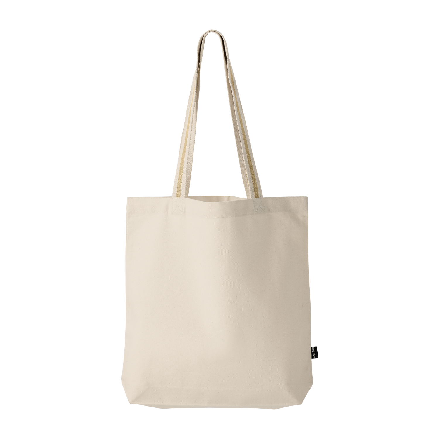 Deluxe Canvas Tote Bag with Striped Handles 4