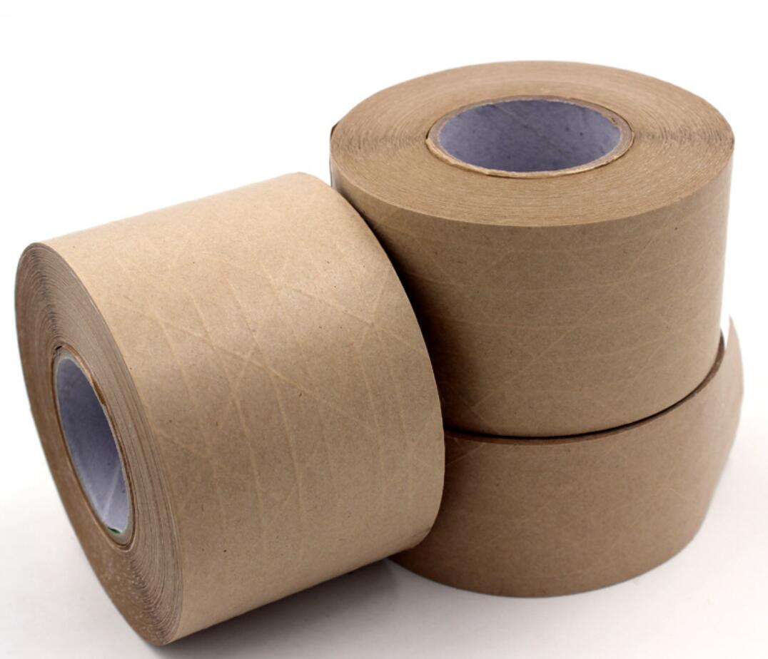 Custom 3 Color Brown Ultra Durable Water-Activated Tape 5