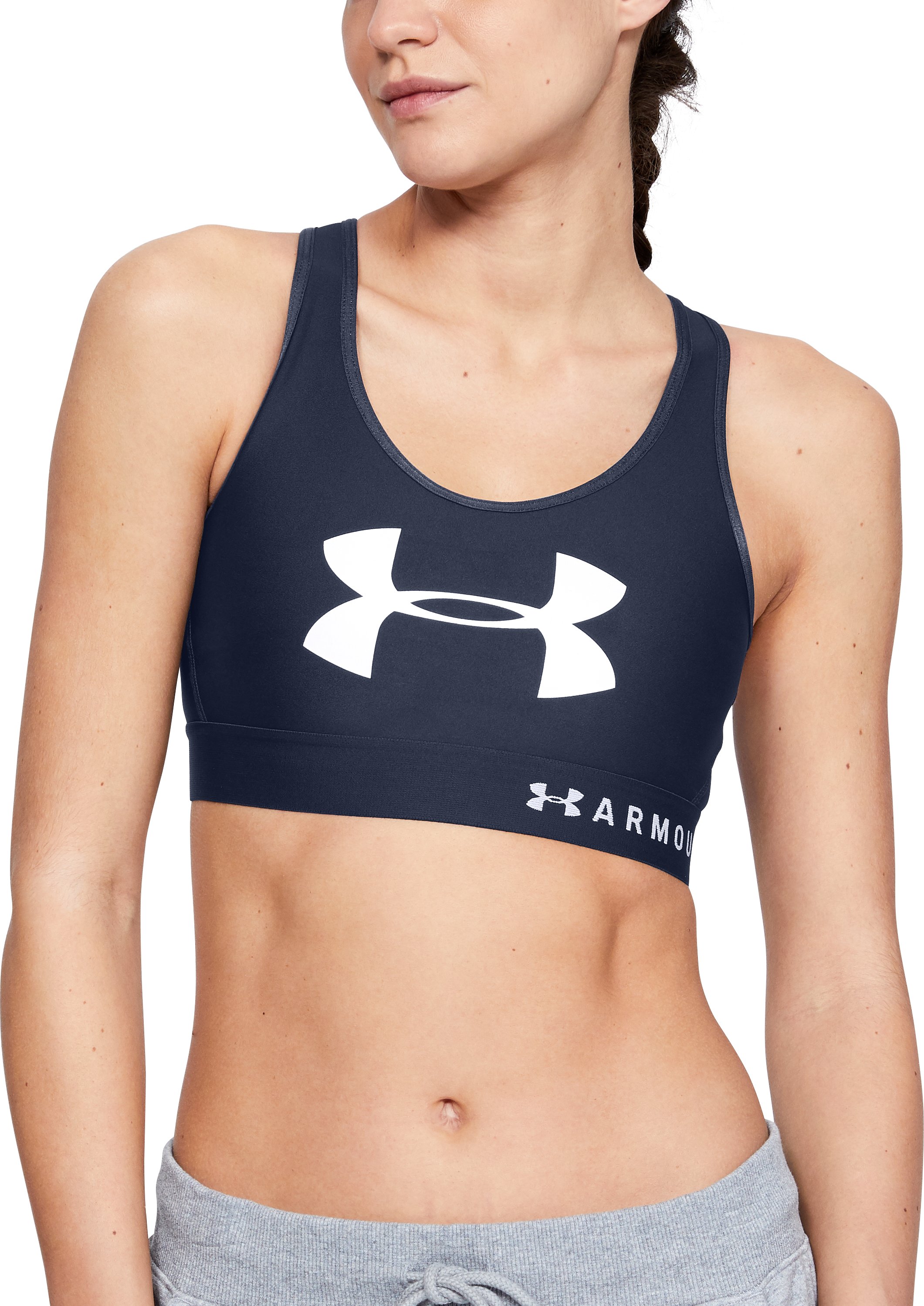 Armour Mid Keyhole Graphic Women's Sports Bra 2