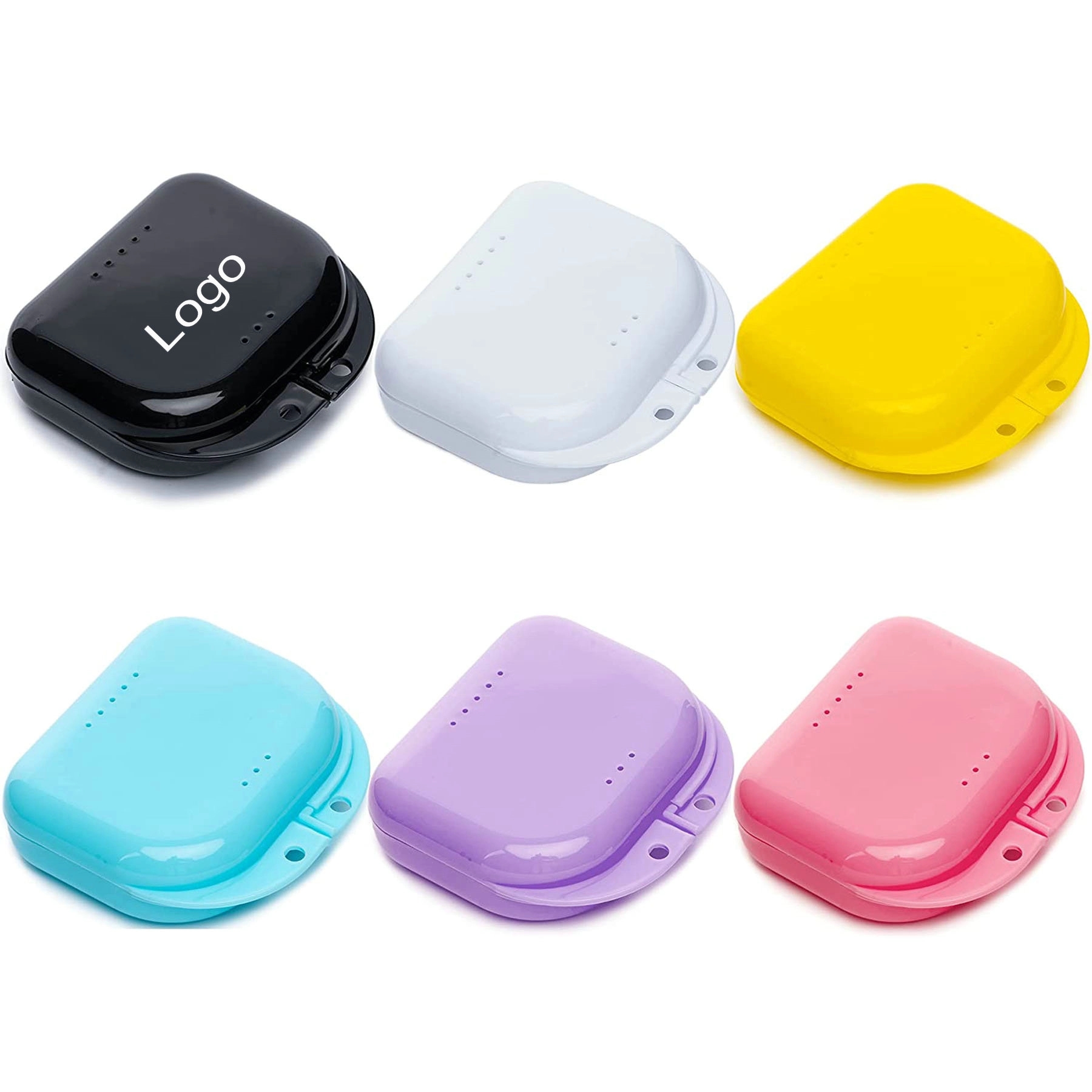 Dental Tray Denture Box Container With Vent Holes Teeth Case 3