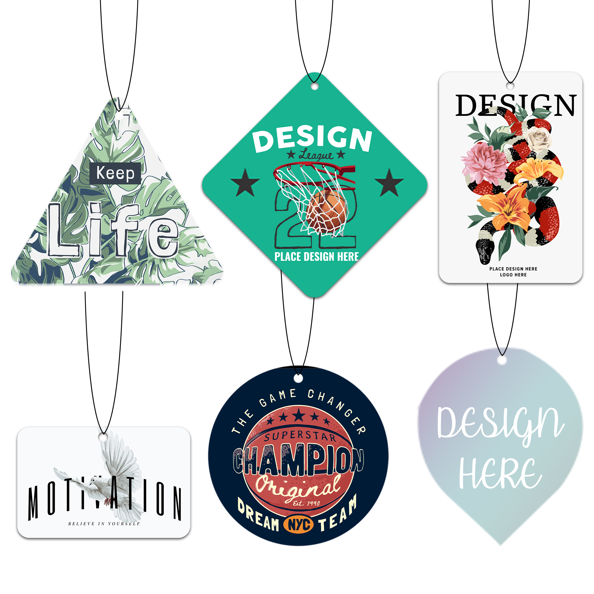 28 Mold Choices Custom Scented Tags 1