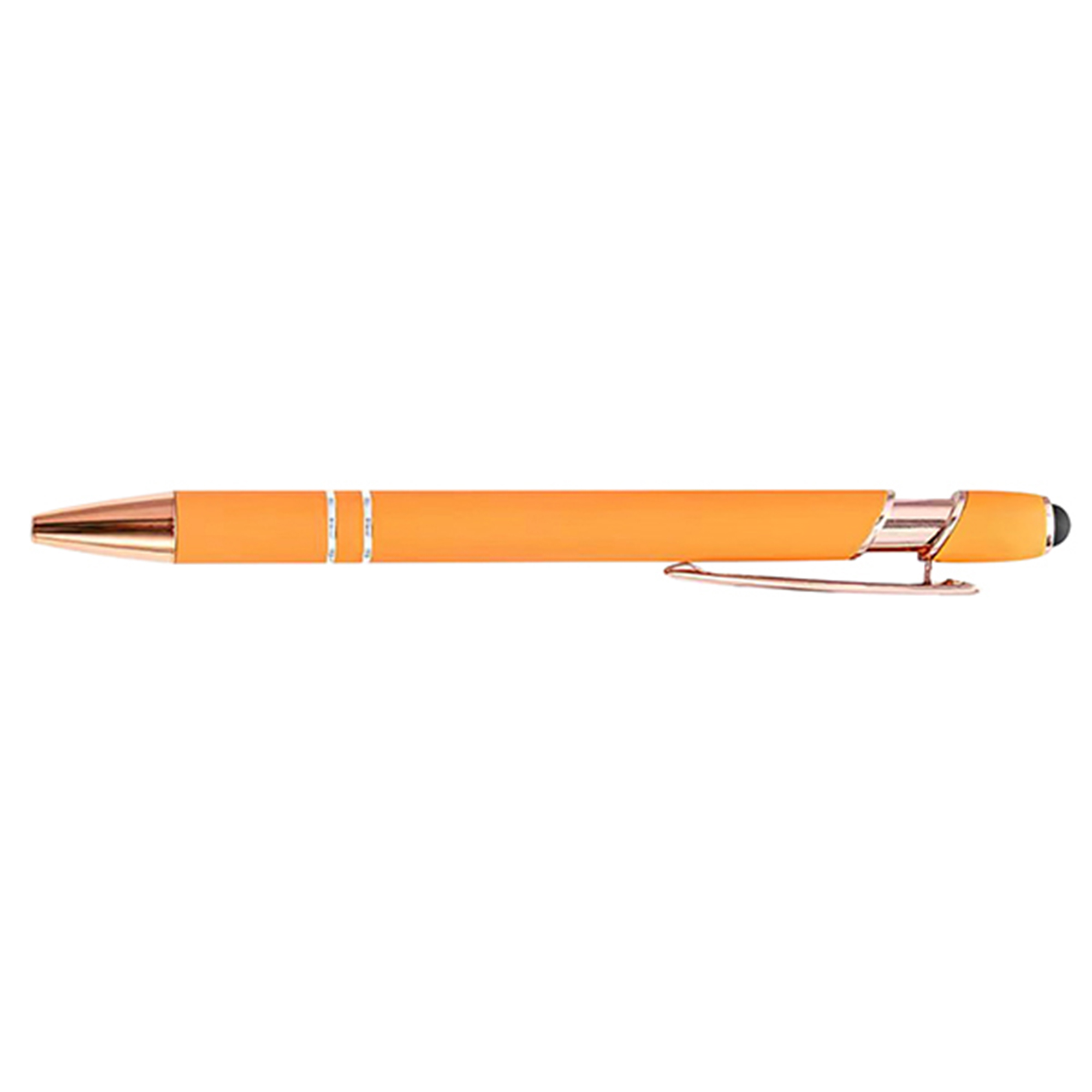 Rose Gold Soft-Touch Aluminum Pen w/ Stylus 12