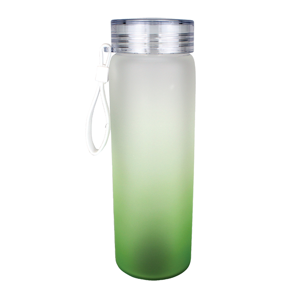 Halcyon® 20 oz. Frosted Glass Bottle with Screw on Lid 9