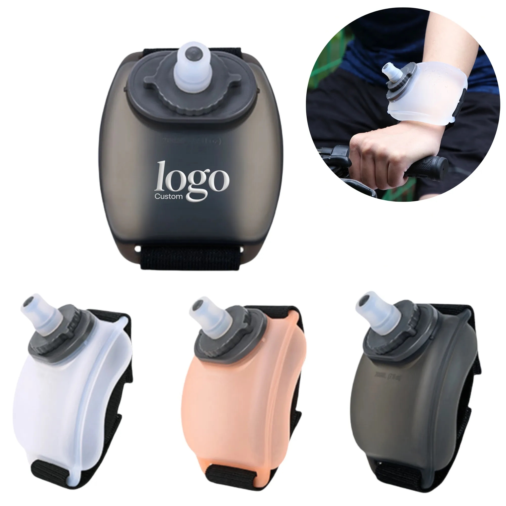Squeezable Cycling Flask Wrist - Mount Outdoor Sports Promo