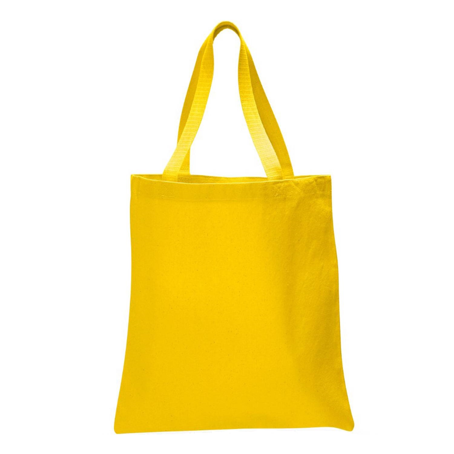 12 oz. Cotton Canvas Tote Bag with Web Handles 1