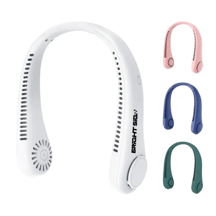 Wearable Bladeless Neck Fan  USB Rechargeable with 360 Cooling 4
