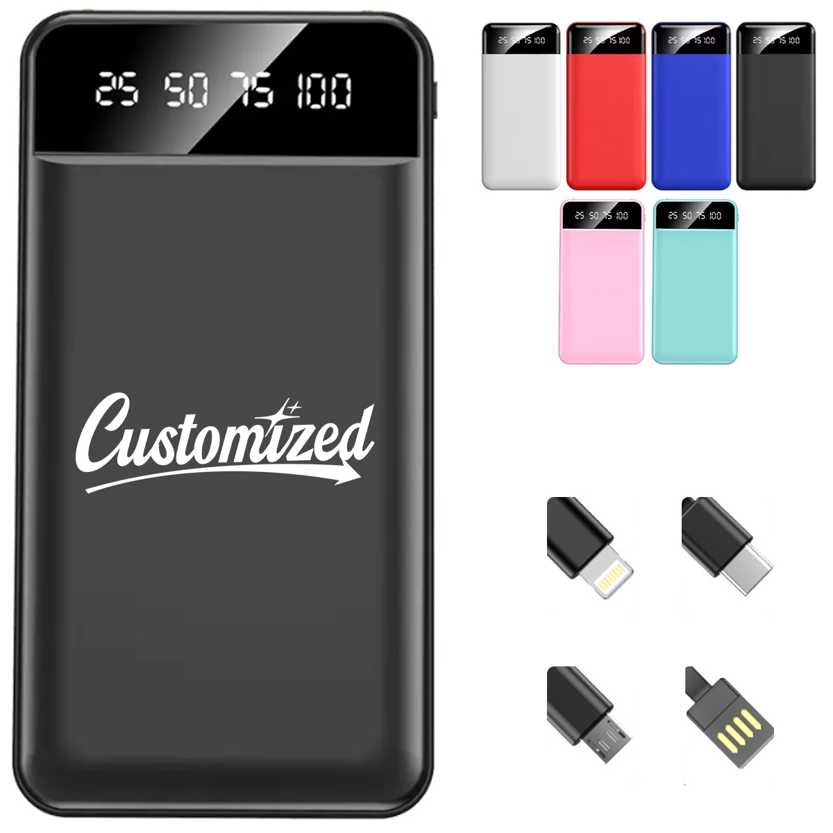 Portable Power Bank with Digital LED Display Dual USB Output 5