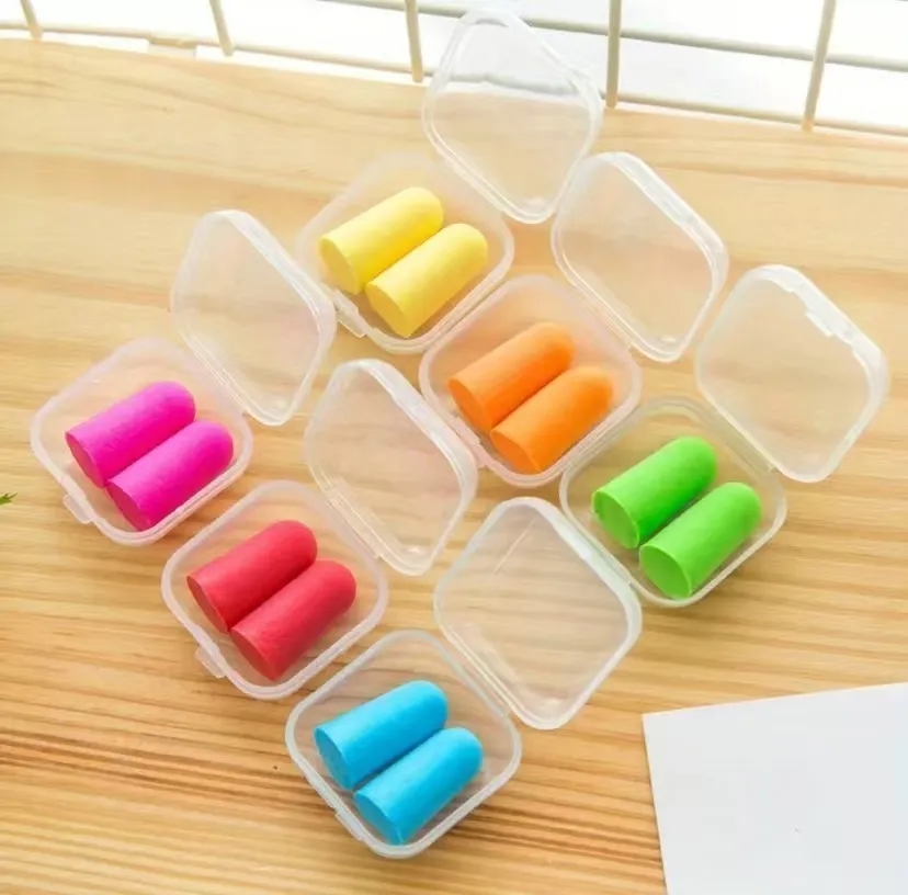Noise-isolating earplugs in box 6