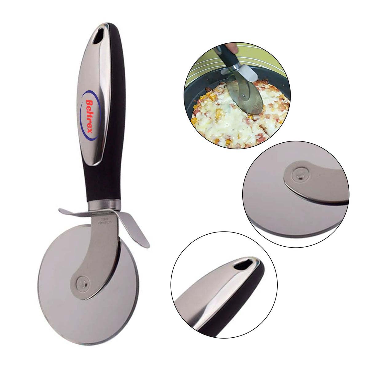 Durable Pizza Slicer for Thin Crust and Deep Dish 3