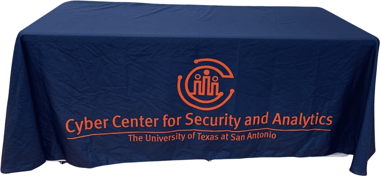 Table Cover 6' Table Throw - Polyester - Custom Printed 8