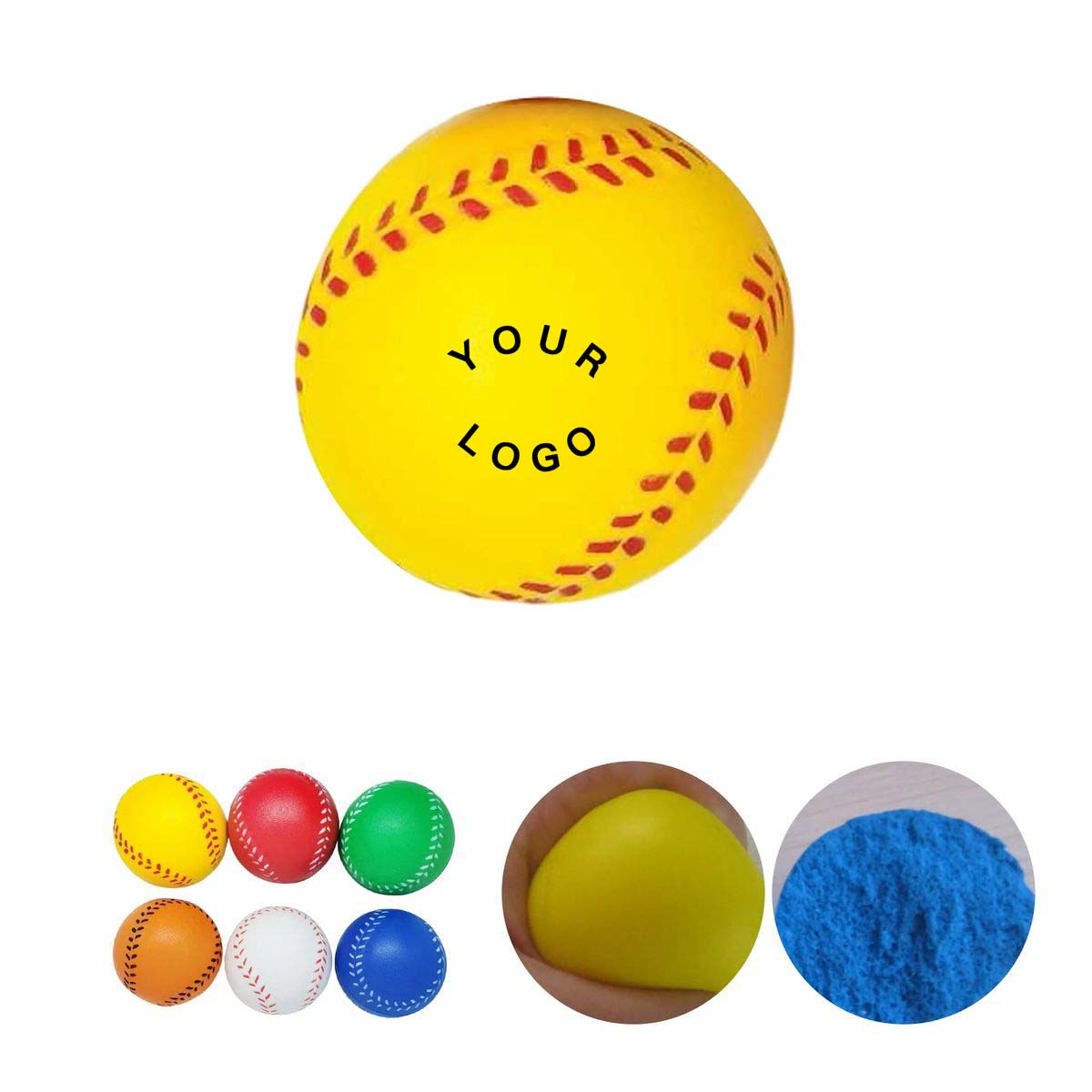 Soft Baseball Stress Relief Ball PU Foam 15