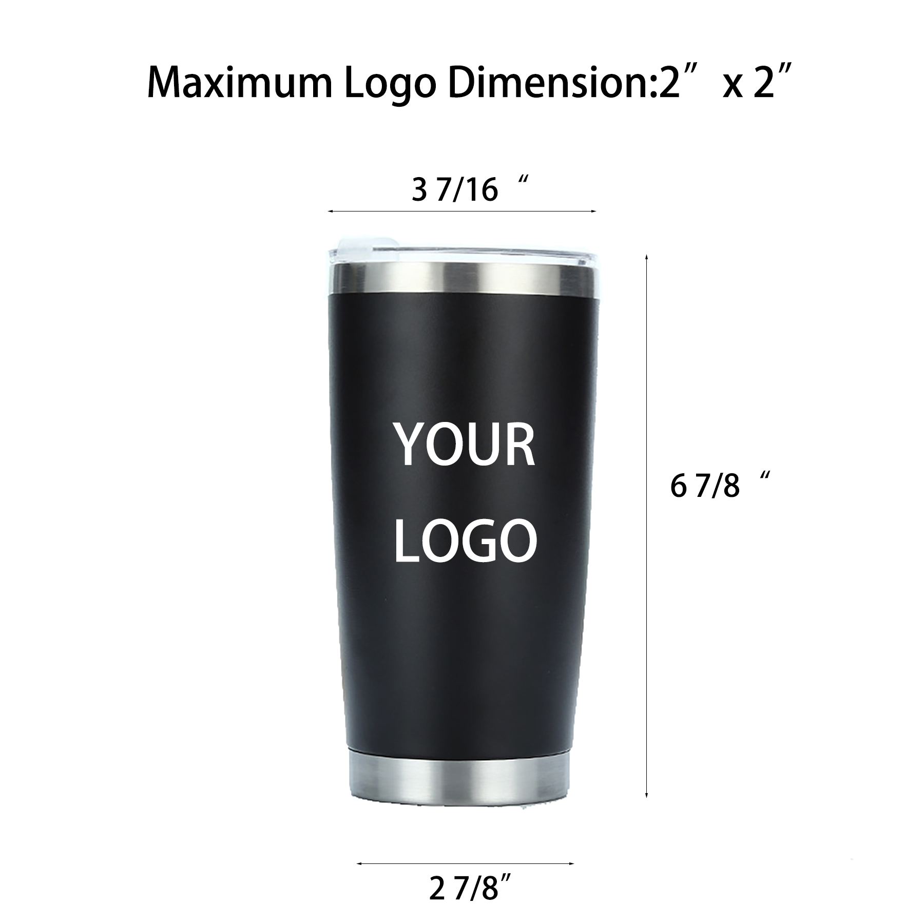 Outdoor Portable 20oz Stainless Steel Vacuum Tumbler with Lid 3