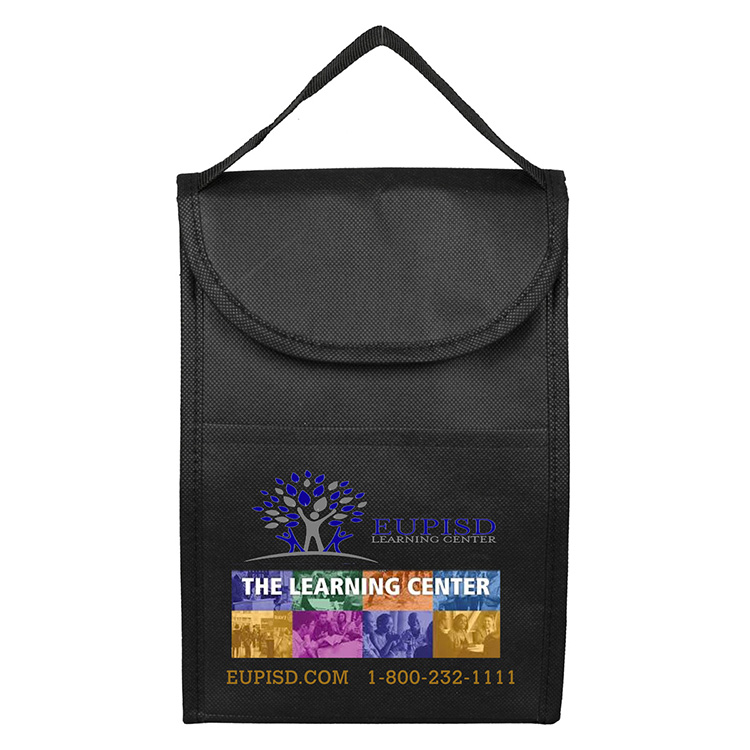 7"W x 10"H x 5"Gusset - "ARCTIC CHILL" Tall Insulated Cooler Lunch Tote with Hook & Loop Closure 27