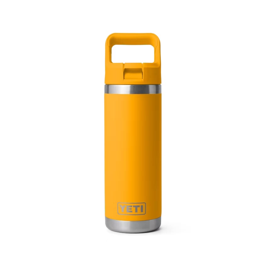 YETI Rambler 18 OZ Bottle w/ Color Matched Straw - Laser Engraved 9