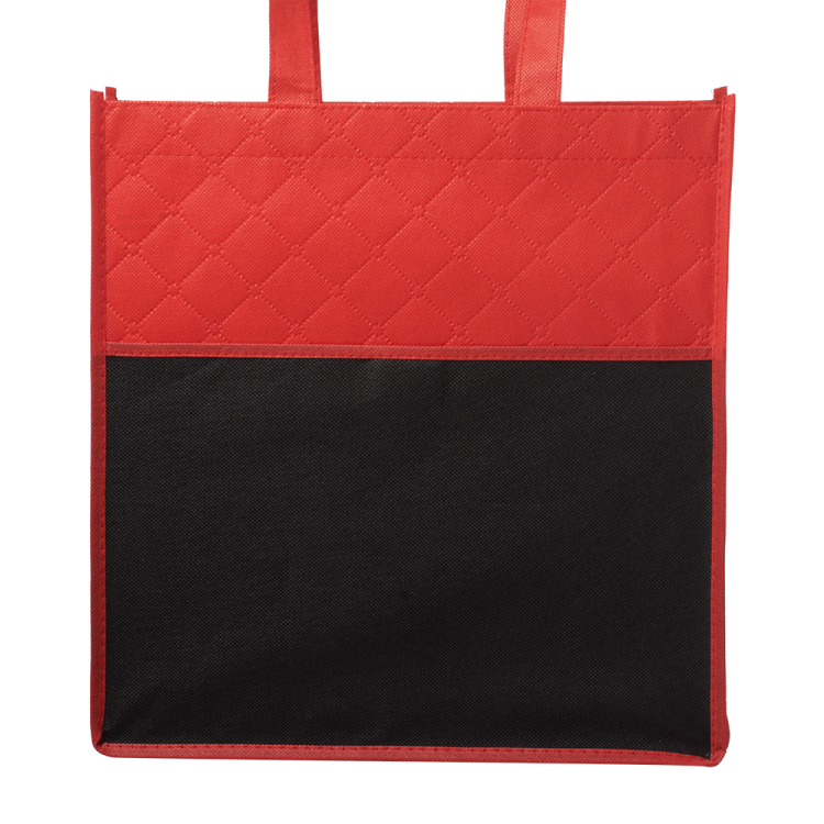 Reusable Quilted Pocket Grocery Tote Bag 3