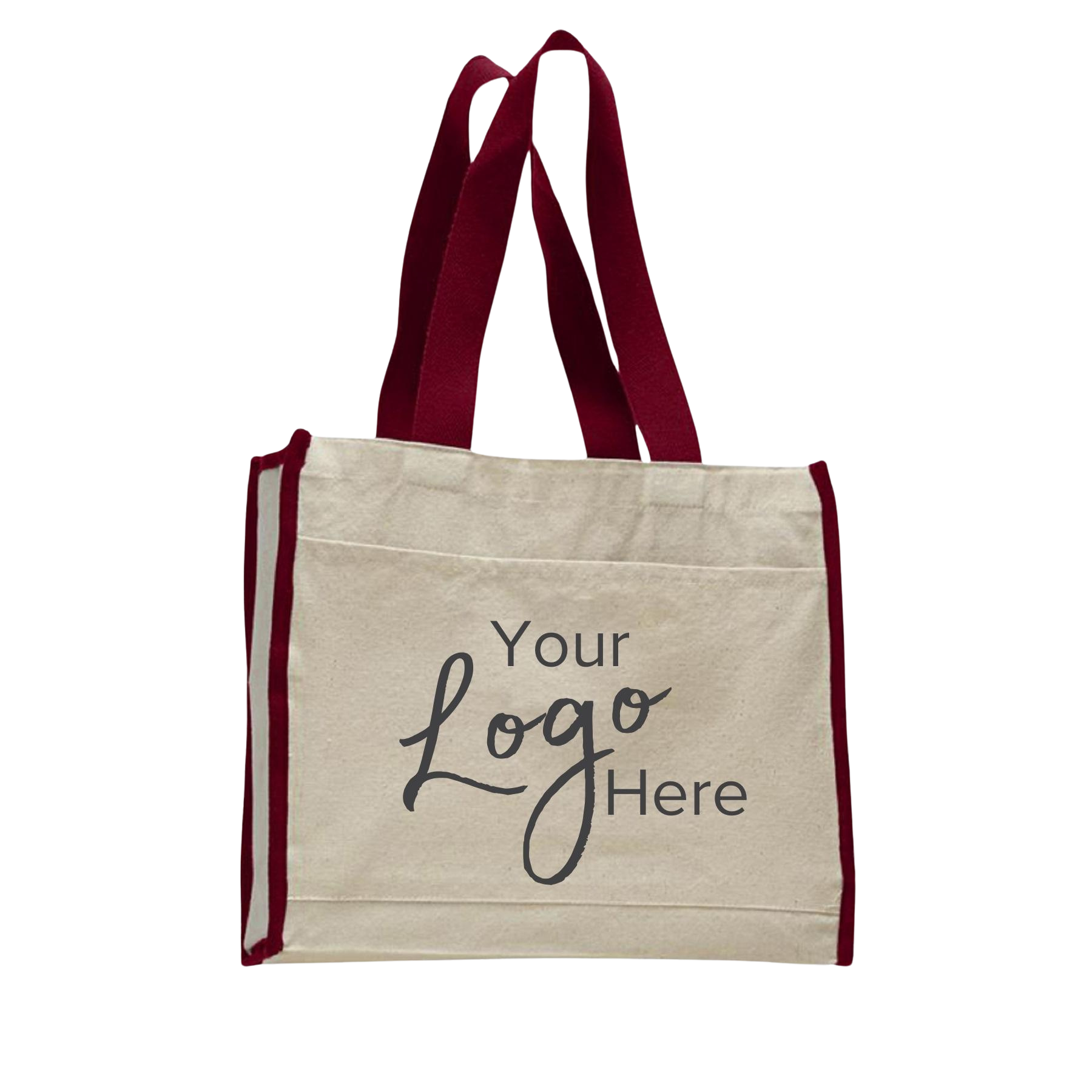 Canvas Tote Bag 14" W x 12" H with 5.25" Gusset 7