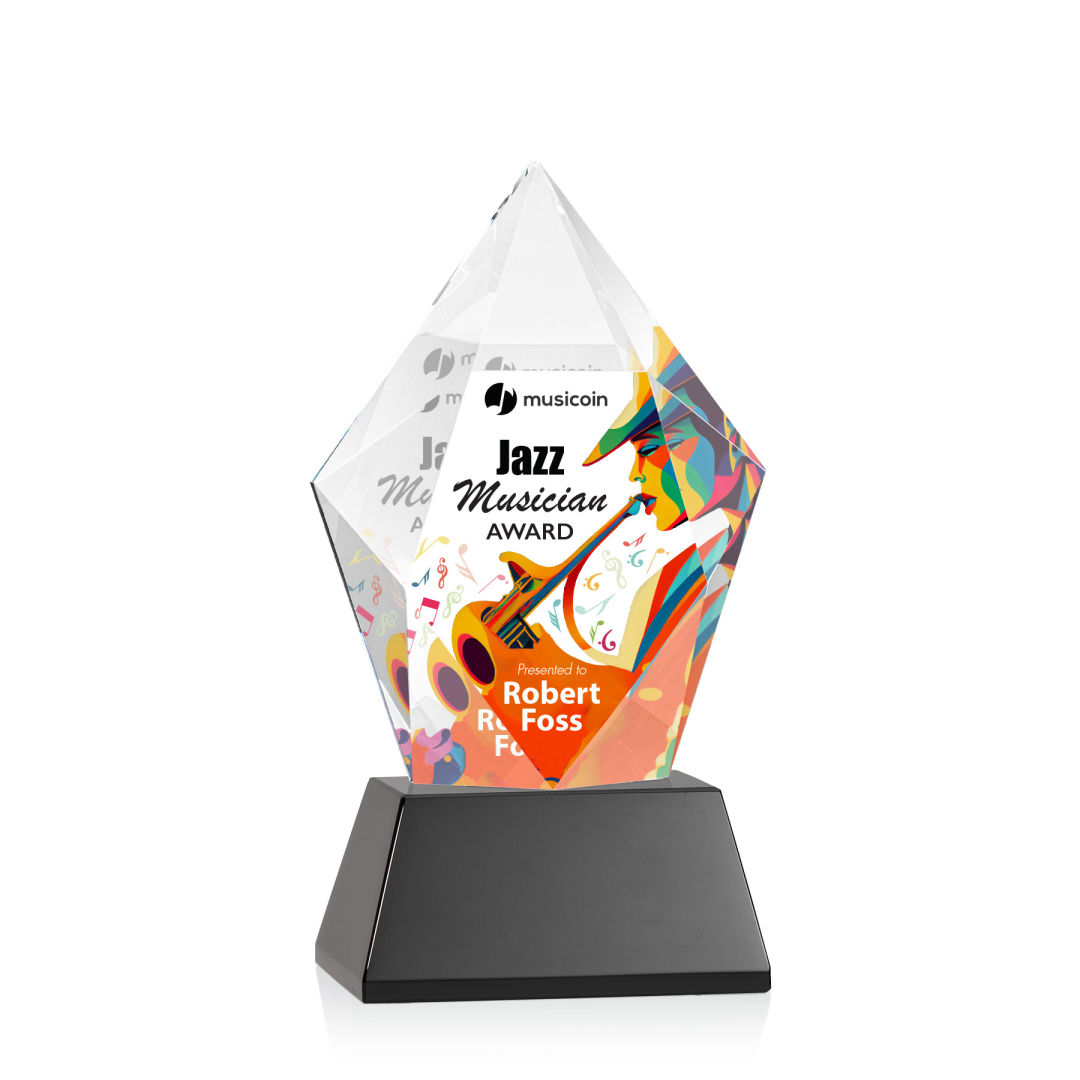 Devron VividPrint™ Award on Base - Black 8