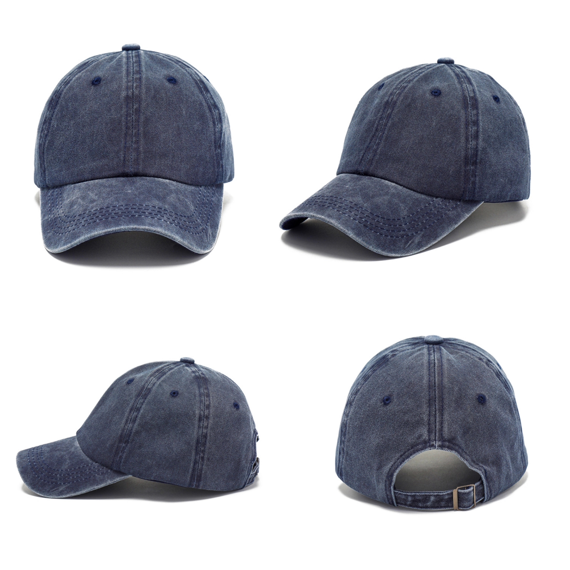 Vintage Cotton Washed Adjustable Baseball Caps 7