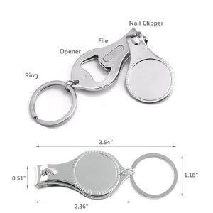 Nail Clippers With Bottle Opener Key Ring 3