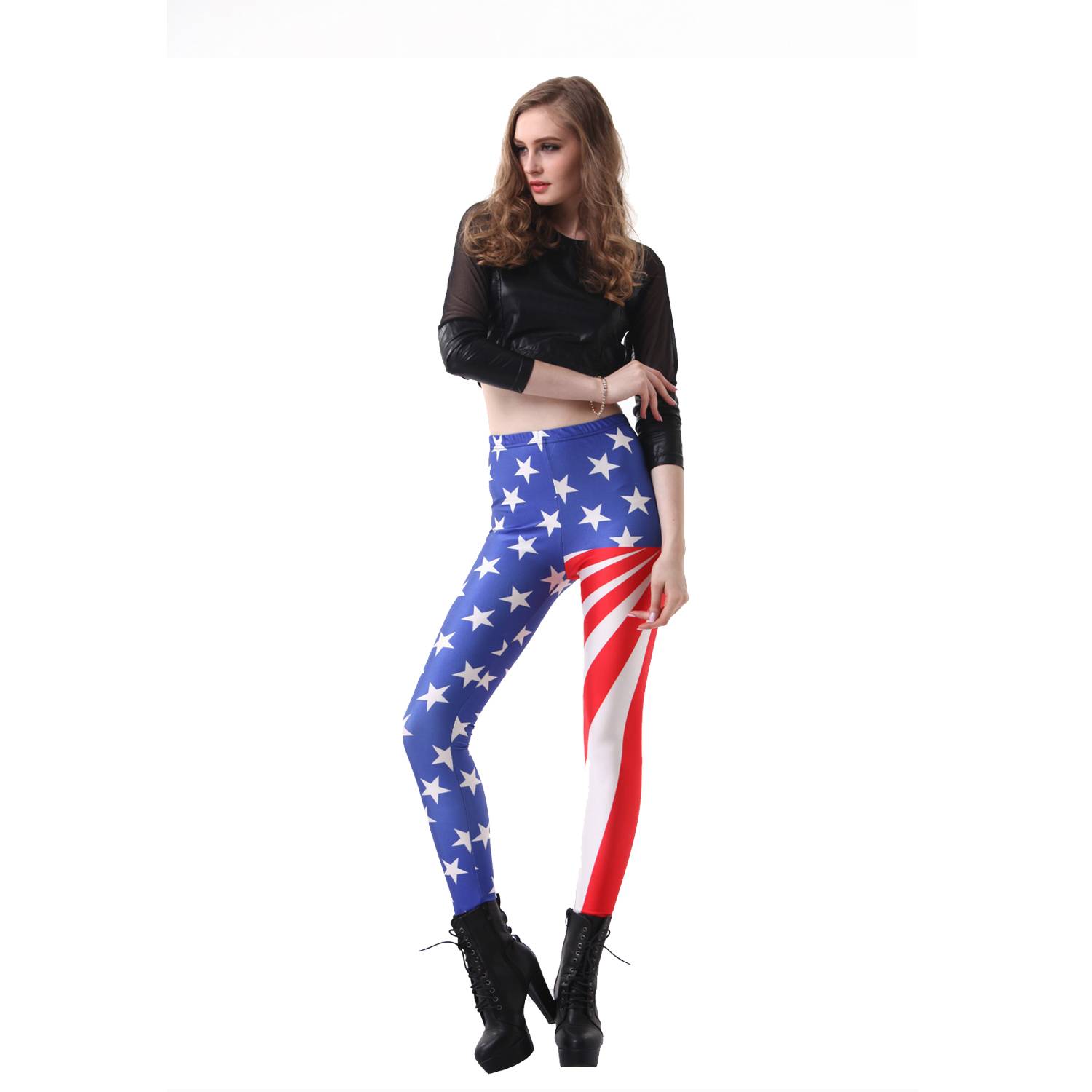 American flag all-one leggings 2