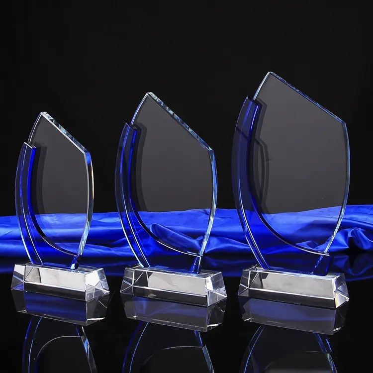 Clear and Blue Crystal Awards 6