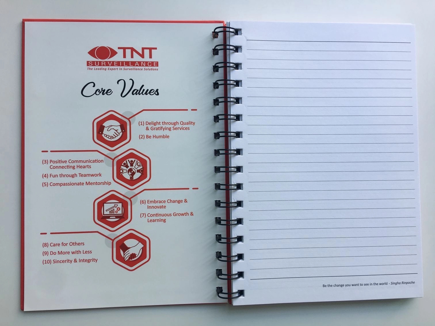 Hard Cover Spiral Notebook 4