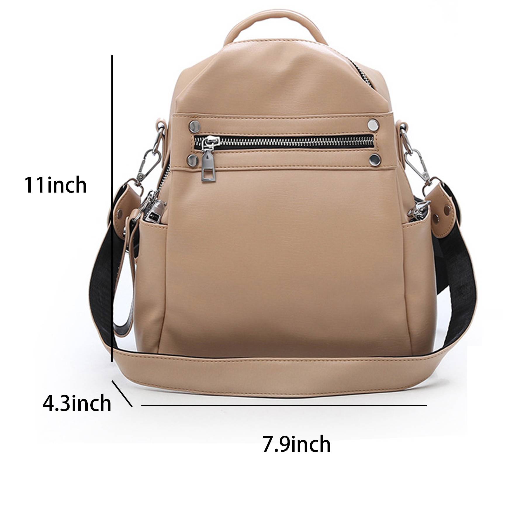 PU Leather Women Backpack Purse 6