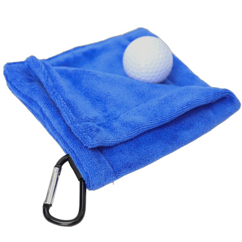 Golf Ball Cleaning Towel with Carabiner 2