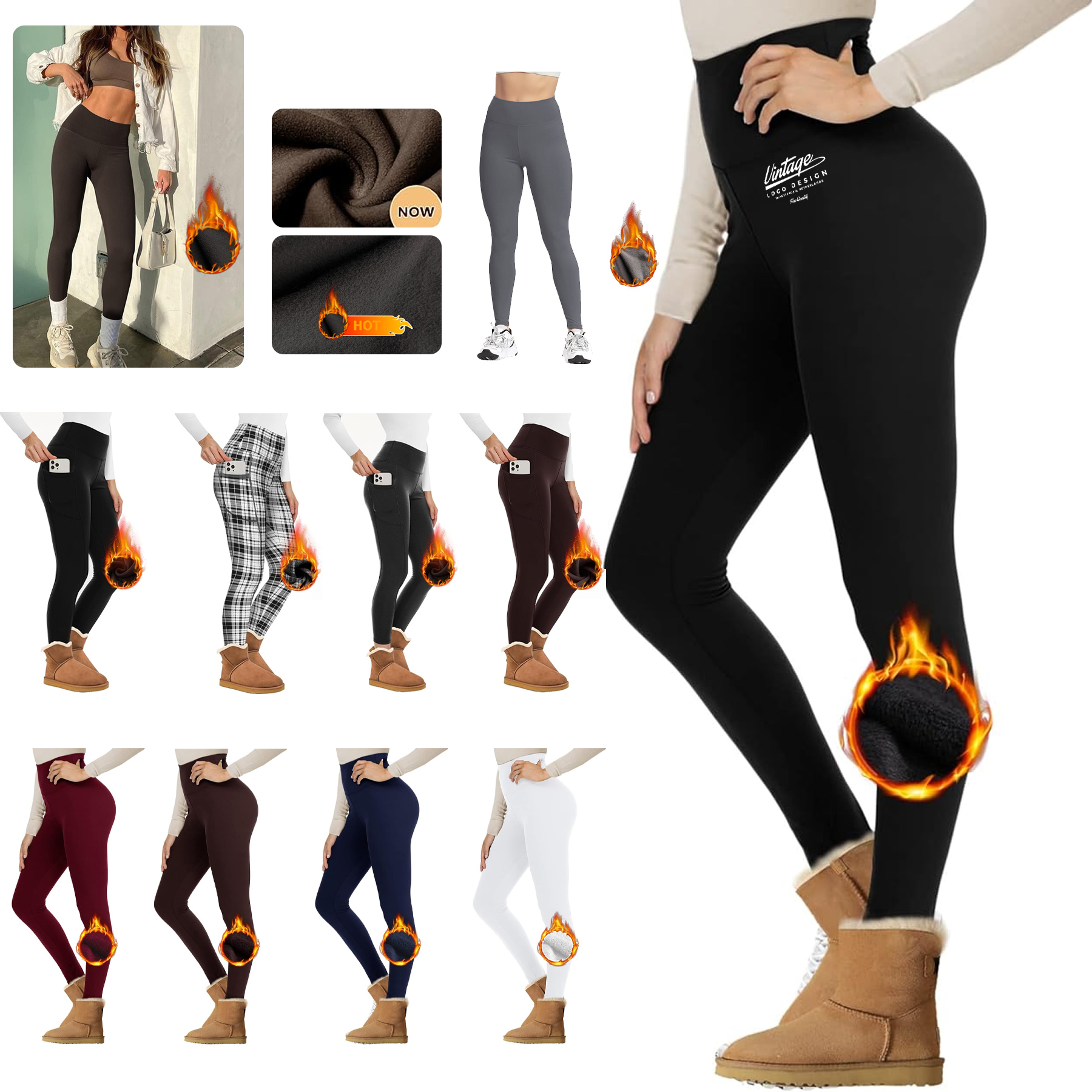 Thick Velvet Tights Thermal Pants 2