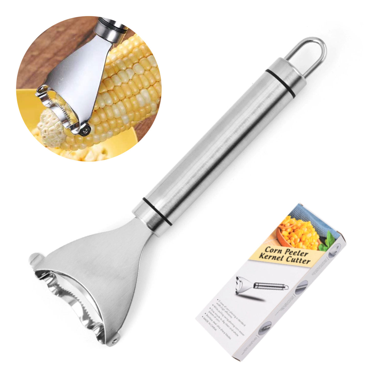 Stainless Steel Corn Peeler 1