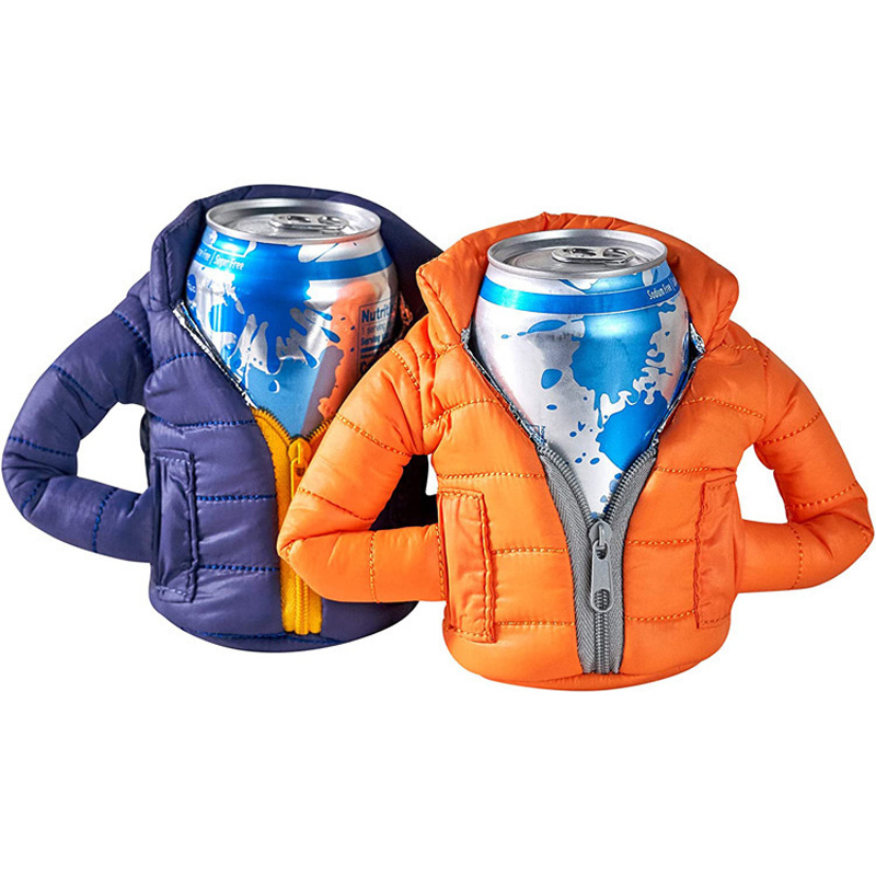 Down Jacket Style Winter Warm Cup Cover 2