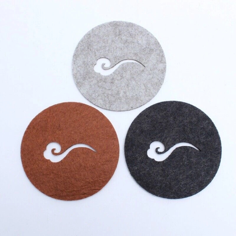 Custom Hollow Out Recycled Felt Coaster 5