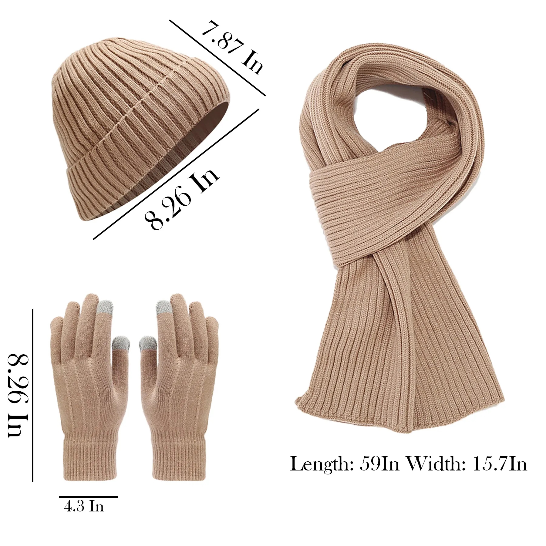 Acrylic Thickened Cold Resistant Knitted Suit 7