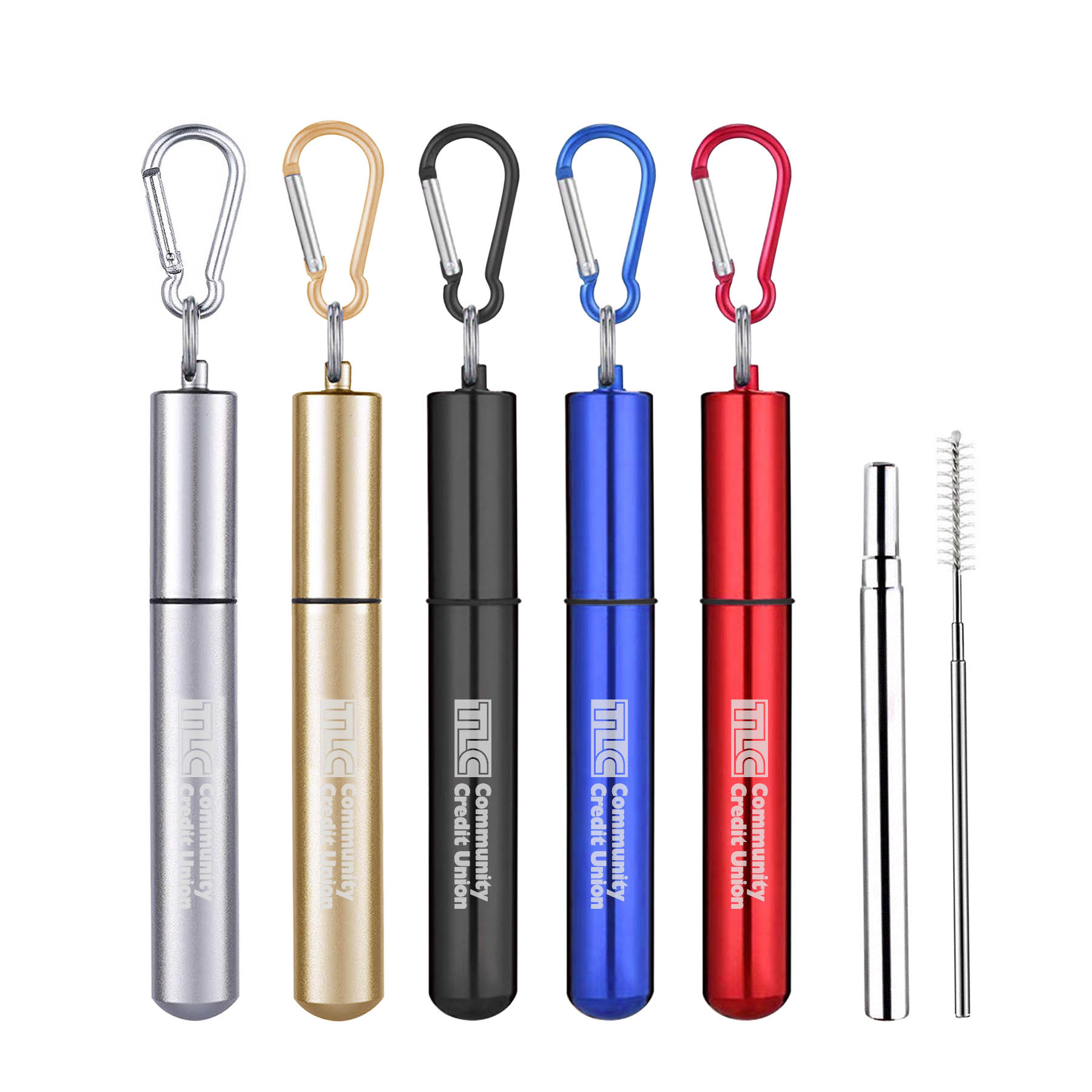 Reusable Collapsible Straws With Metal Case 12