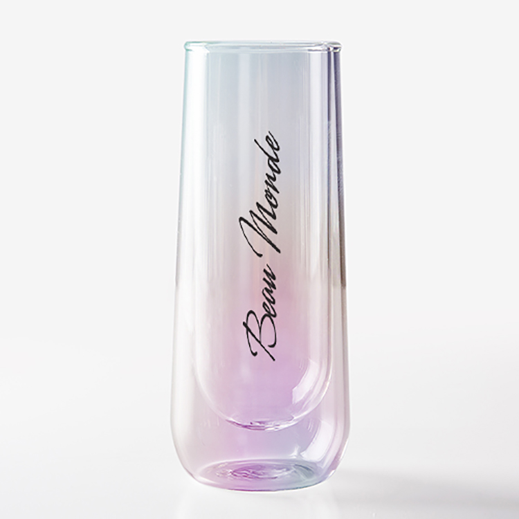 Asobu 7.5 Oz. Iridescent Stemless Champagne Flute 1