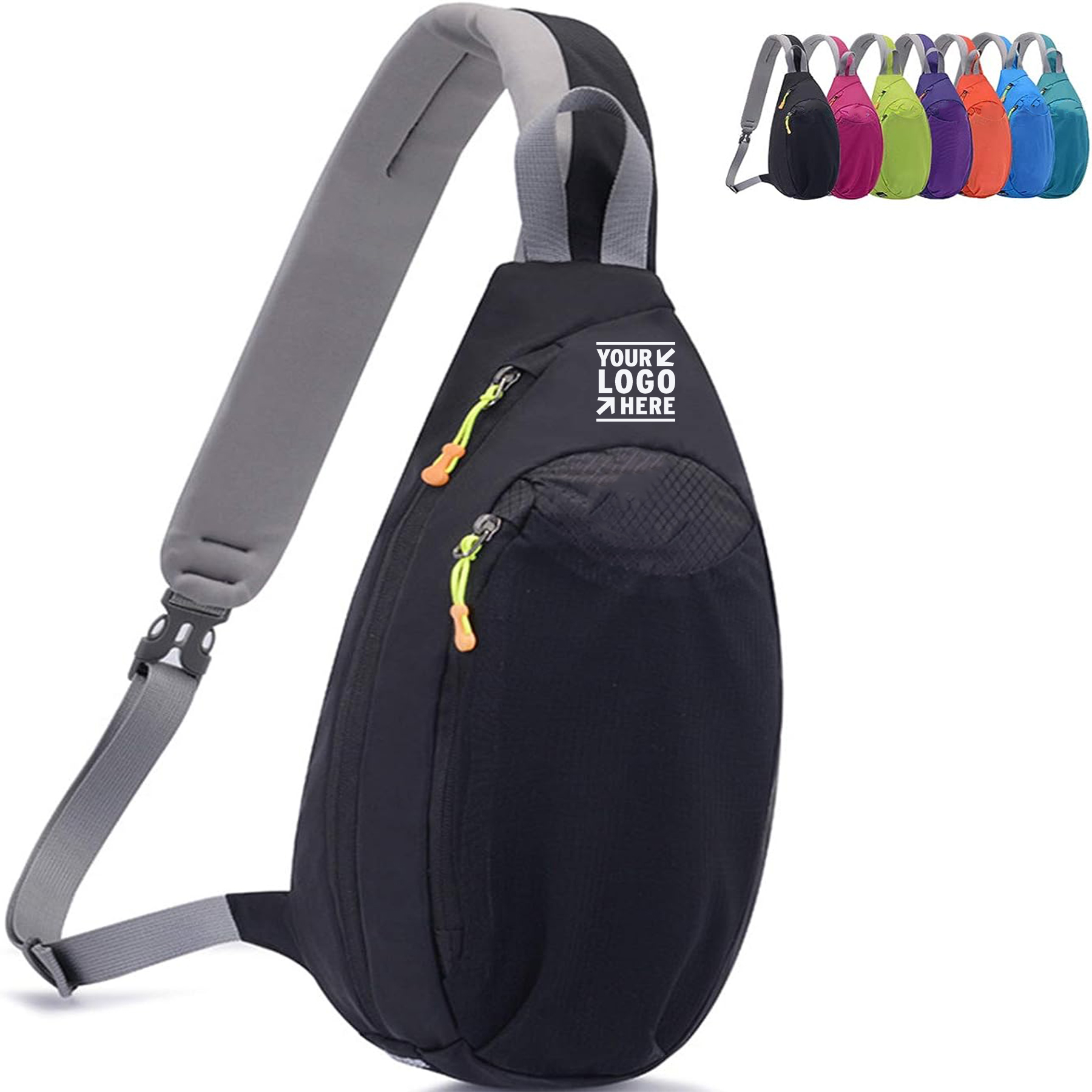 Women Men Peicees Sling Crossbody Chest Shoulder Bag Backpack 