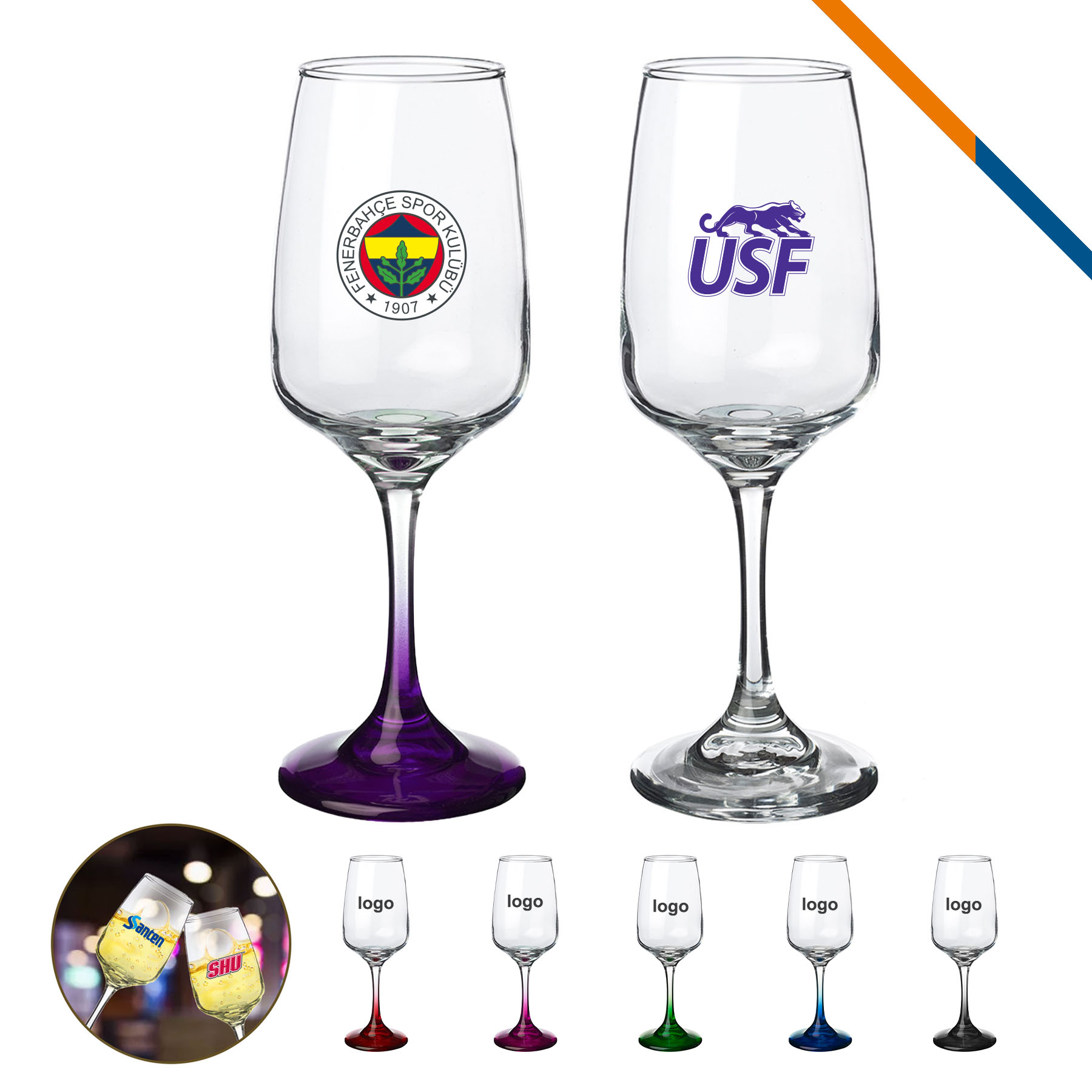 Exquisite Wine Glasses - 12.5 OZ. 1