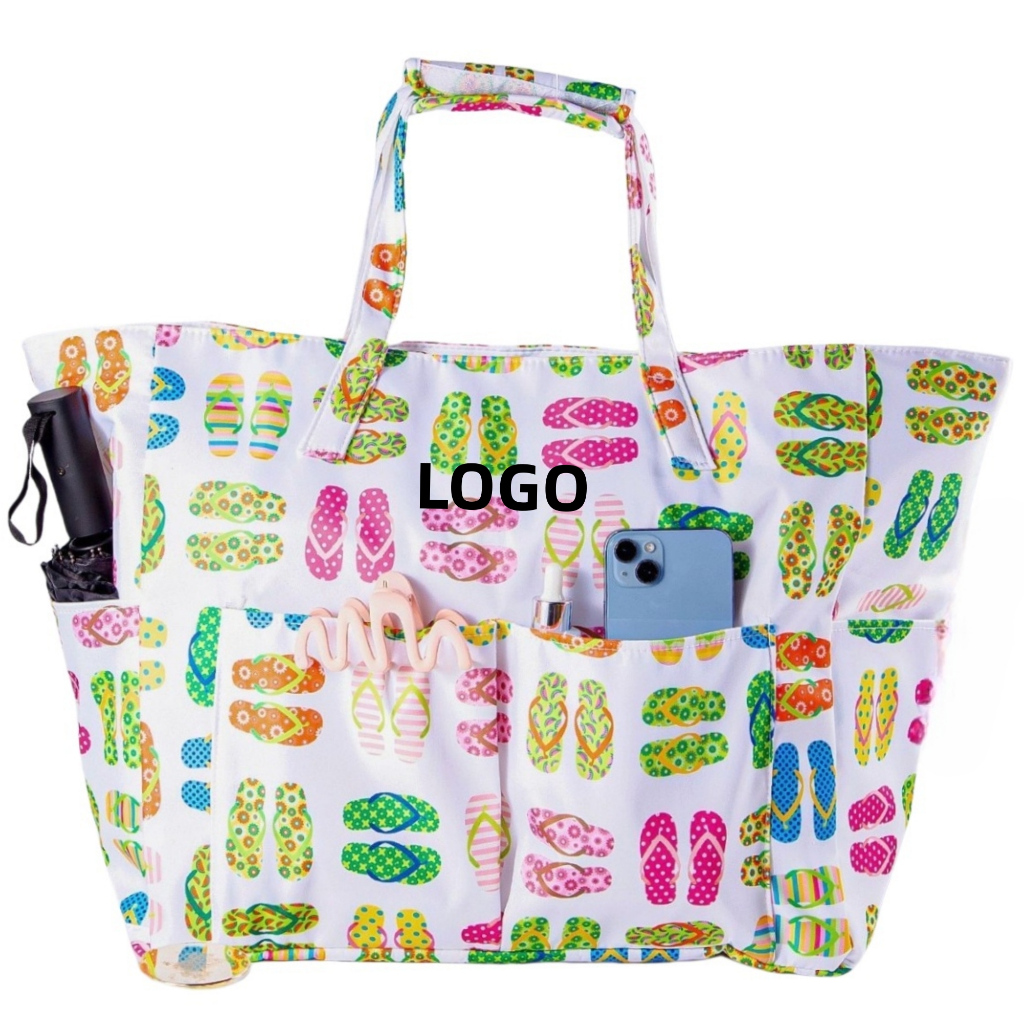 Oxford Cloth Waterproof Tote Bag, custom tote bag with logo imprint 2