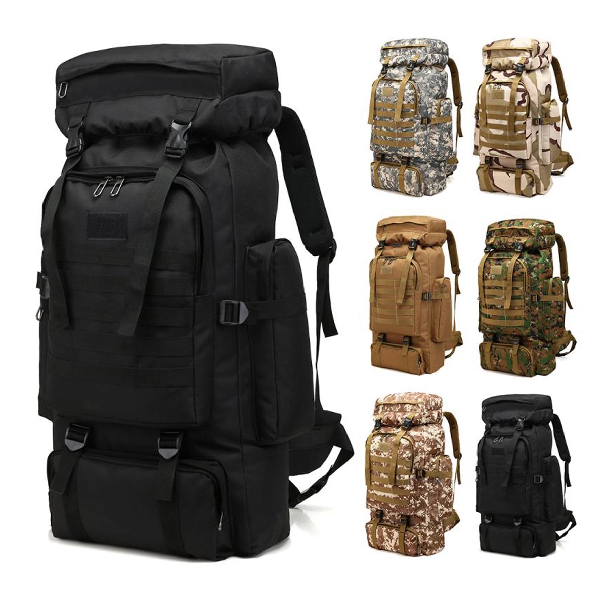 80L Outdoor Camping Tactical Backpack 1