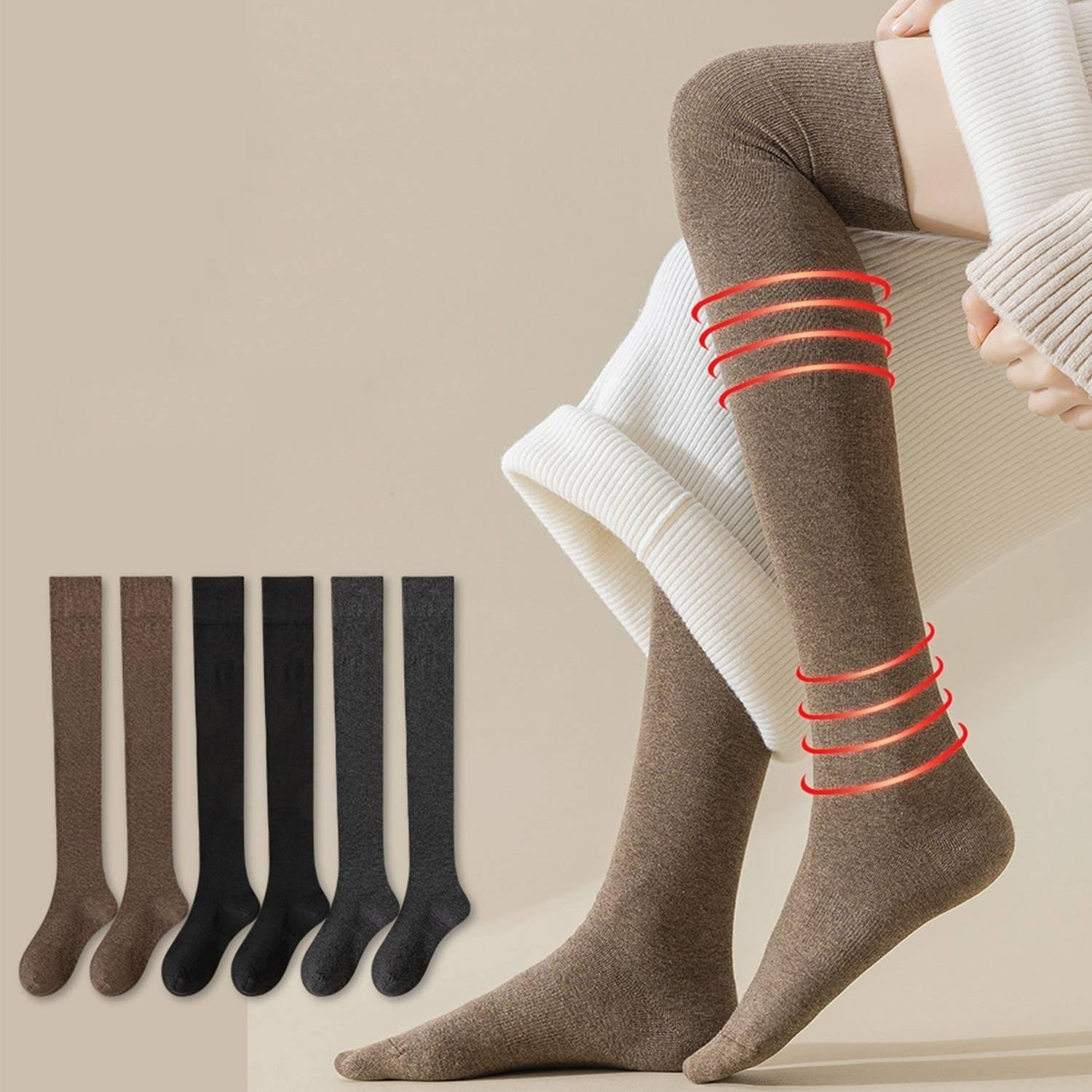 Women's Warm Over-the-knee Socks 1