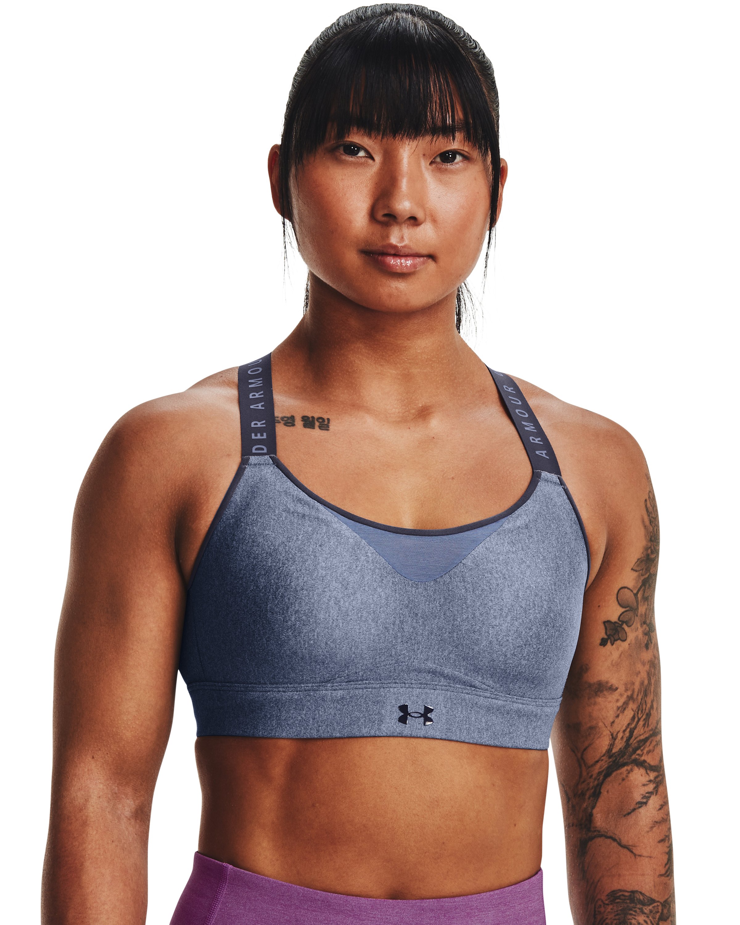 UA Infinity High Heather Women's Sports Bra 2