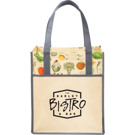 Big Grocery Vintage Laminated Non-Woven Tote 3